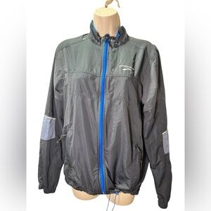 Brooks Shelter Tech Running Jacket Gray Blue Breathable Small Unisex